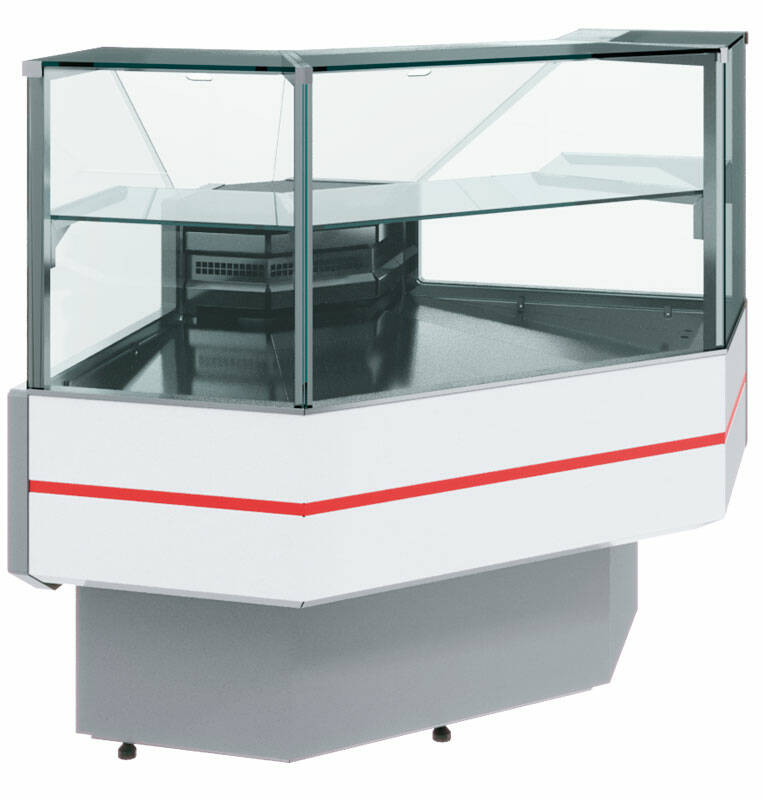 Холодильная витрина Carboma GC95 VM-5 (ВХСу-1 внешний угол 0..+7°C)